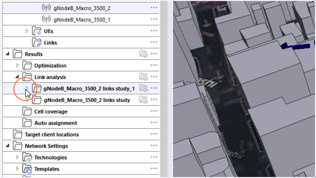 You can also go to 'Results - Link analysis', right click on the link analysis result and select 'Display links study result' to show the report.