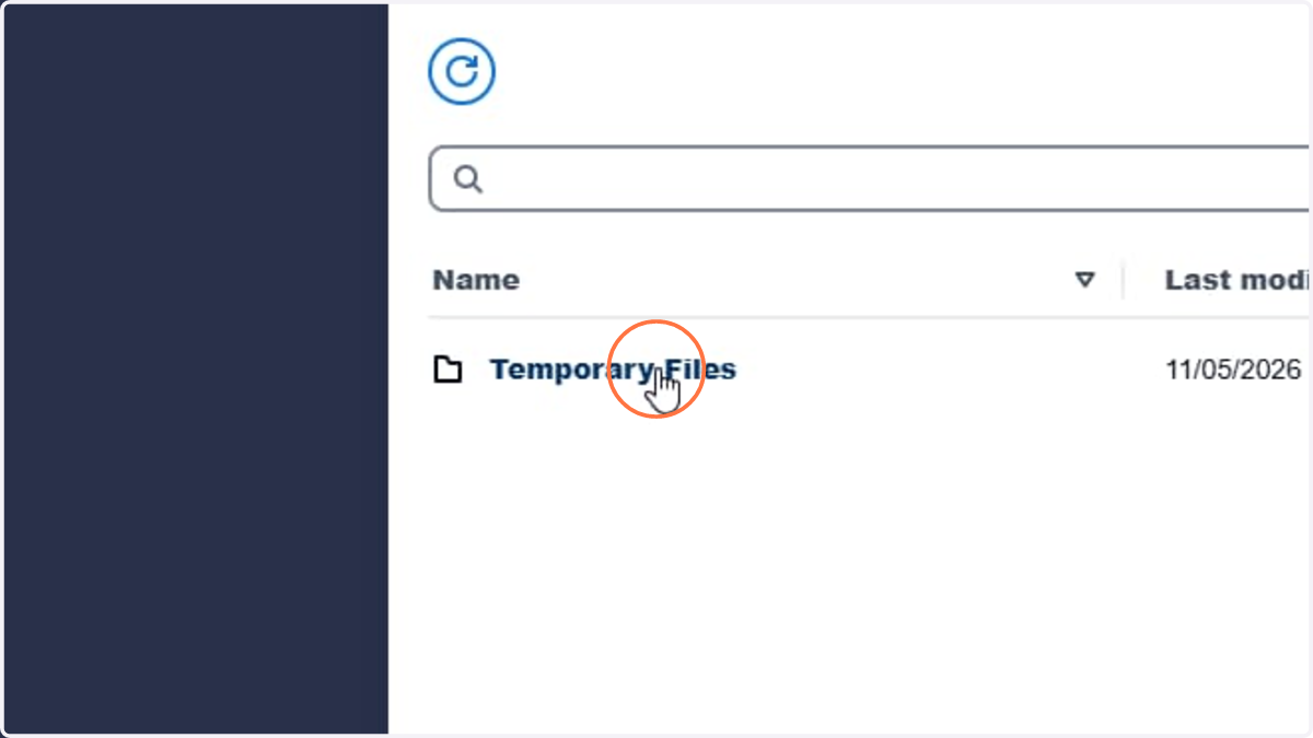 Click Folder Temporary Files