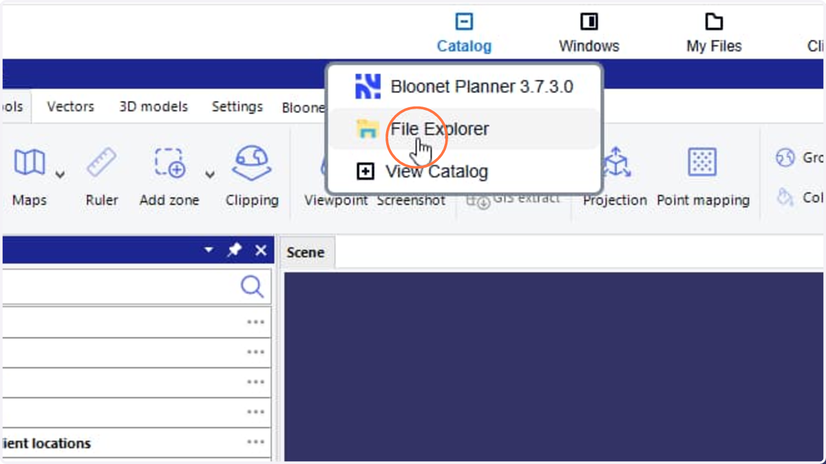 Click File Explorer menu