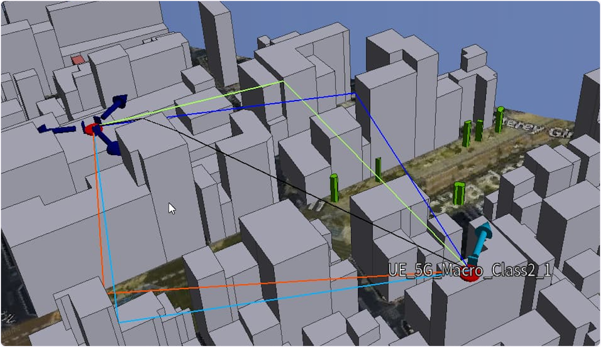 Ray paths visualization in the Scene.